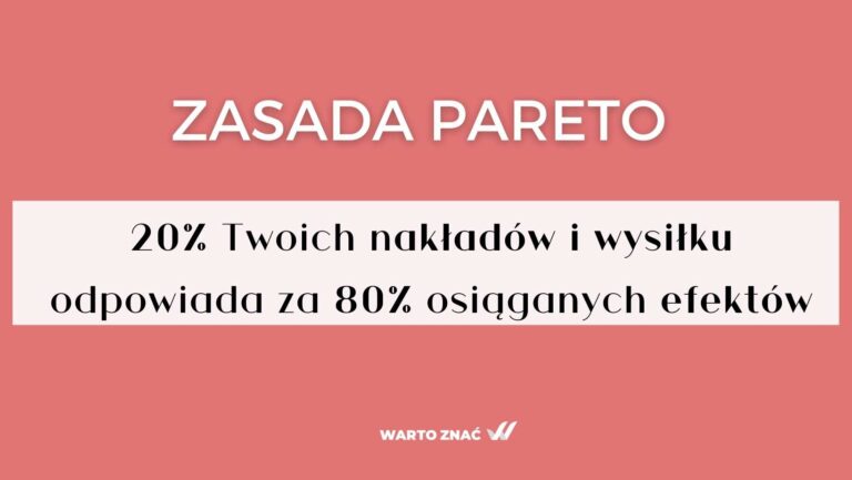 zasada pareto