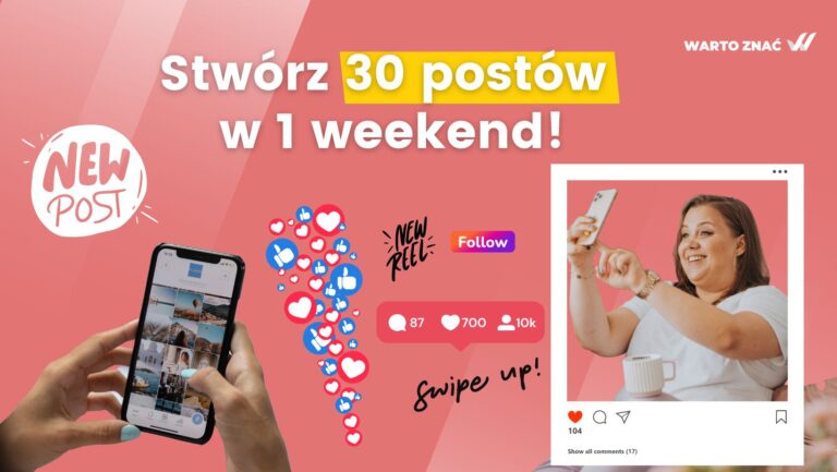 Stwórz 30 postów w 1 weekend Content batching